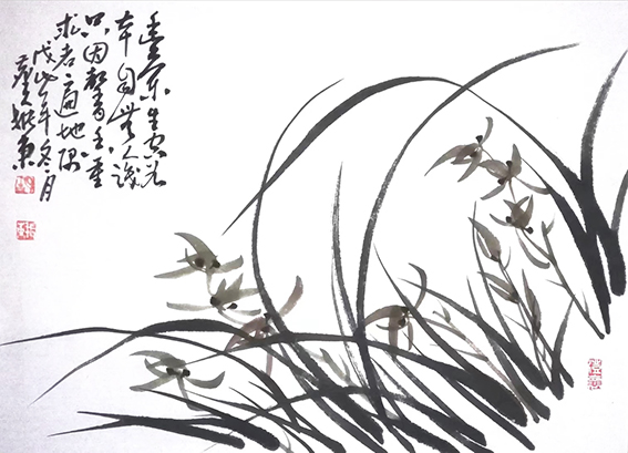 胡振东作品 《幽香》